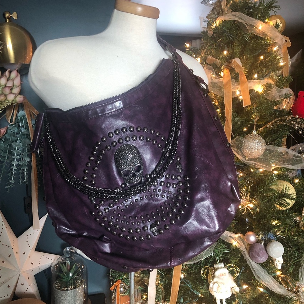 Purple Skull Purse